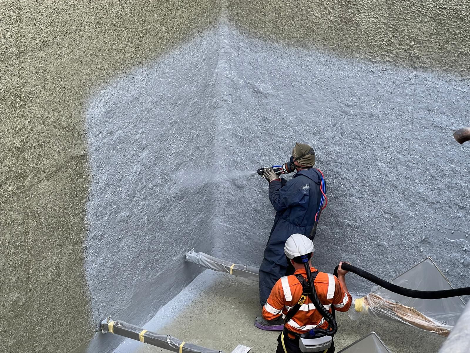 Asahi Beverages wastewater treatment tank protective coating Western Sydney
