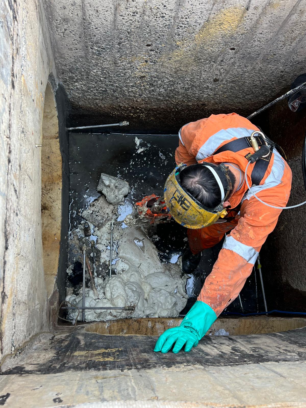 Crack injection repair confined space Sydney